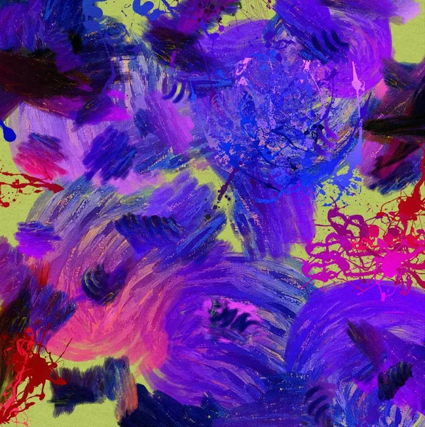 Soyut psychedelic grunge arka plan grafik stilizasyon dokulu tuval üzerine kaotik bulanık konturlar ve boya konturları