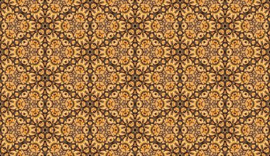 Sorunsuz raster desen oryantal tarzı çiçek psychedelic mozaik desen duvar kağıdı, arka planlar, halılar, halı için dekor için..
