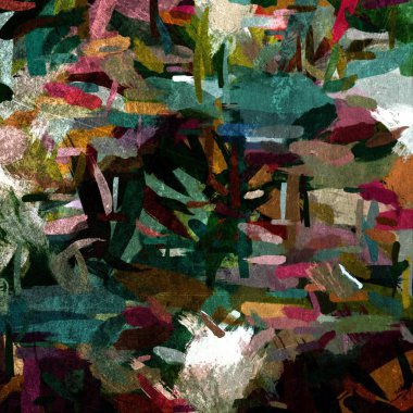 Soyut psychedelic grunge arka plan grafik stilizasyon dokulu tuval üzerine kaotik bulanık konturlar ve boya konturları.