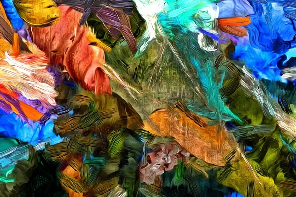 Abstrato Colorido Psicodélico Grunge Fundo Com Textura Caoticamente Borrado Manchas — Fotografia de Stock