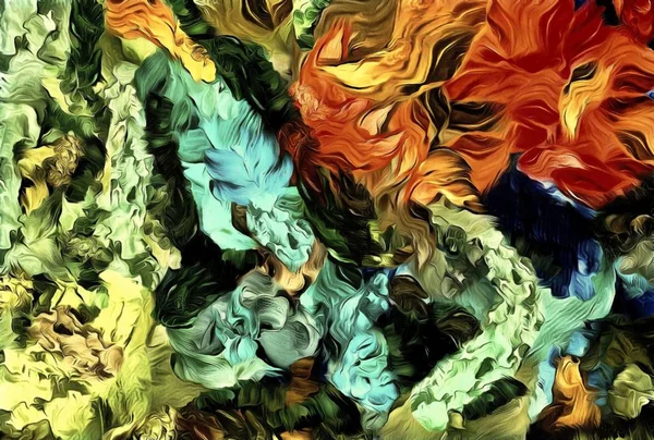 Abstrakt Gefärbter Psychedelischer Grunge Hintergrund Mit Einer Textur Aus Chaotisch — Stockfoto