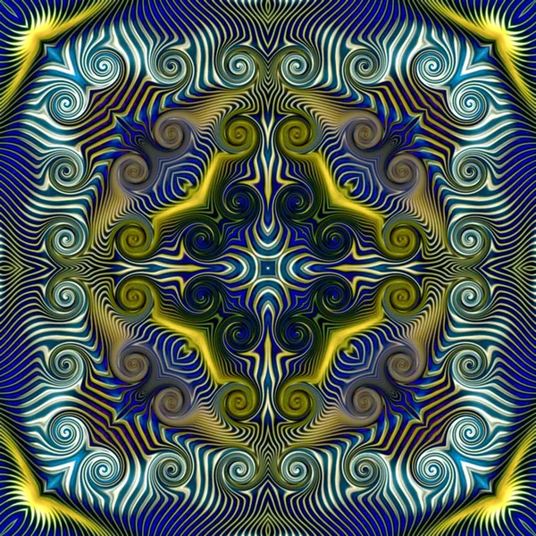 Sorunsuz raster desen oryantal tarzı çiçek psychedelic mozaik desen duvar kağıdı, arka planlar, halılar, halı için dekor için.