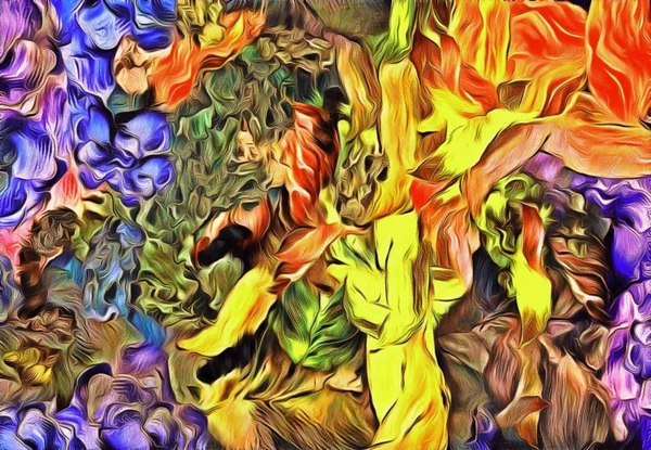Abstrakcja Kolorowe Tło Psychodeliczny Grunge Tekstury Chaotycznie Niewyraźne Miejsca Maluj — Zdjęcie stockowe