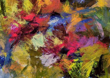 psychedelic arka plan rengi kaotik fırça darbeleri farklı fırça boyutları suluboya stilizasyon üzerinden.