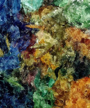 psychedelic arka plan rengi kaotik fırça darbeleri farklı fırça boyutları suluboya stilizasyon üzerinden.