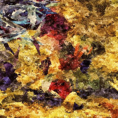 psychedelic arka plan rengi kaotik fırça darbeleri farklı fırça boyutları suluboya stilizasyon üzerinden.