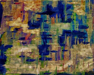 psychedelic arka plan rengi kaotik fırça darbeleri farklı fırça boyutları suluboya stilizasyon üzerinden.