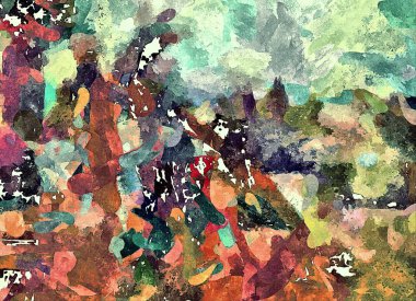 Soyut grunge arka plan rengi kaotik bulanık noktalar fırça darbeleri farklı boyutlarda