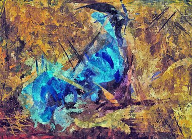 Soyut grunge arka plan rengi kaotik bulanık noktalar fırça darbeleri farklı boyutlarda