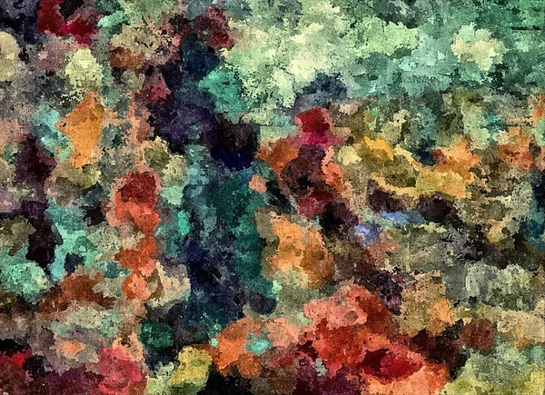 Astratto grunge sfondo da colore caotico macchie sfocate pennellate di diverse dimensioni — Foto Stock