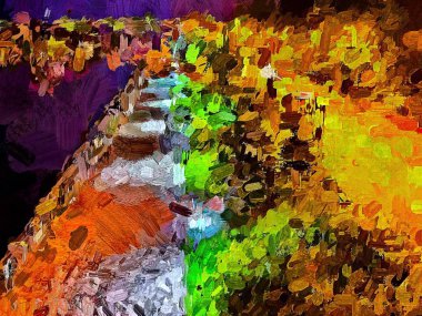 arka plan renginden kaotik noktalar fırça darbeleri farklı boyutlarda bulanık