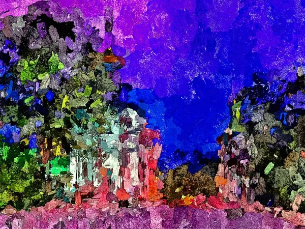 Αφηρημένα φόντο από χρώμα χαοτική θολά σημεία πινελιές διαφόρων μεγεθών — Φωτογραφία Αρχείου