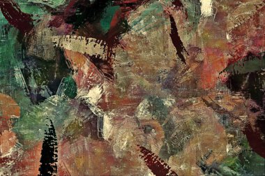 alt boya uygulanması dokulu arka plan psychedelic. Bilgisayar Stilizasyon boya petrol inmenin farklı şekil ve büyüklükte fırçaları ile