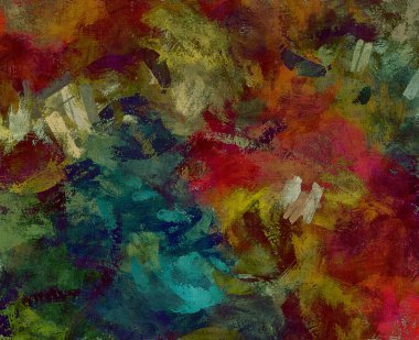 alt boya uygulanması dokulu arka plan psychedelic. Bilgisayar Stilizasyon boya petrol inmenin farklı şekil ve büyüklükte fırçaları ile