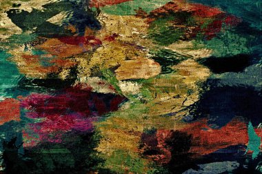 alt boya uygulanması dokulu arka plan psychedelic. Bilgisayar Stilizasyon boya petrol inmenin farklı şekil ve büyüklükte fırçaları ile