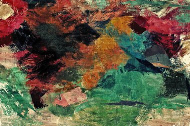 alt boya uygulanması dokulu arka plan psychedelic. Bilgisayar Stilizasyon boya petrol inmenin farklı şekil ve büyüklükte fırçaları ile