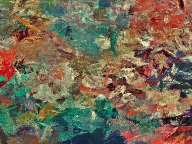 alt boya uygulanması dokulu arka plan psychedelic. Bilgisayar Stilizasyon boya petrol inmenin farklı şekil ve büyüklükte fırçaları ile