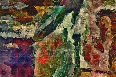 alt boya uygulanması dokulu arka plan psychedelic. Bilgisayar Stilizasyon boya petrol inmenin farklı şekil ve büyüklükte fırçaları ile