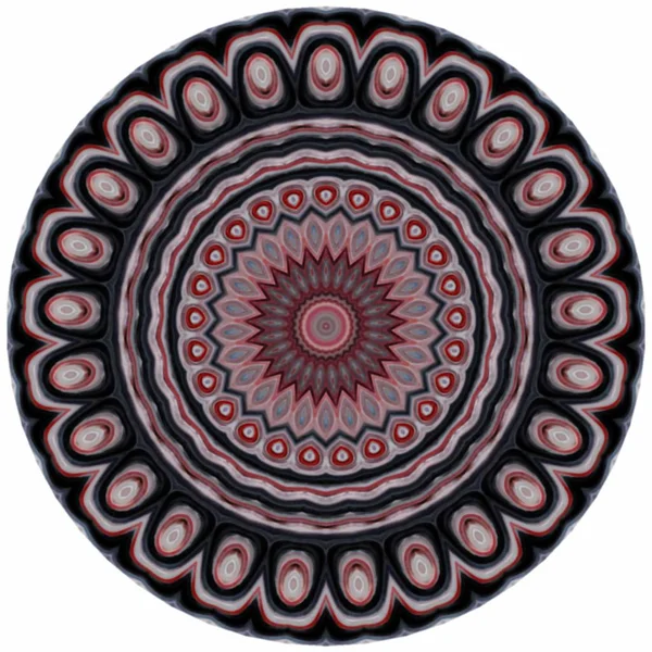 Έθνικ γύρο μάνταλα διακοσμητικό λουλούδι ρετρό στολίδι ανατολικό στυλ σχεδιασμό στοιχεία παραδοσιακά — Φωτογραφία Αρχείου