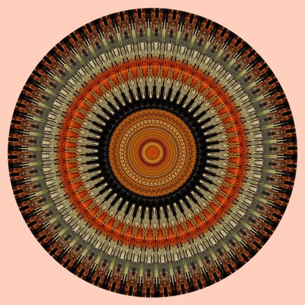 Etnische ronde Mandala decoratieve bloem retro ornament Oost-stijl design elementen traditionele — Stockfoto