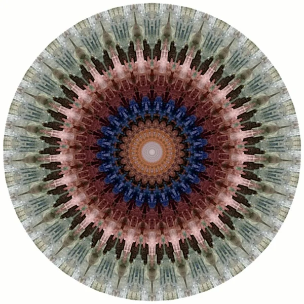 Έθνικ γύρο μάνταλα διακοσμητικό λουλούδι ρετρό στολίδι ανατολικό στυλ σχεδιασμό στοιχεία παραδοσιακά — Φωτογραφία Αρχείου