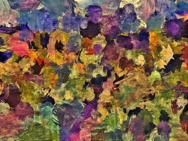 farklı boyutlarda renk kaotik bulanık noktalar fırça darbeleri soyut grunge arka plan