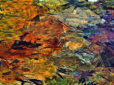 farklı boyutlarda renk kaotik bulanık noktalar fırça darbeleri soyut grunge arka plan