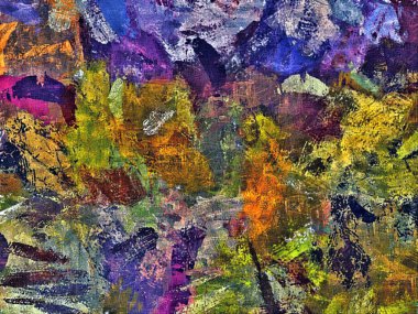 farklı boyutlarda renk kaotik bulanık noktalar fırça darbeleri soyut grunge arka plan