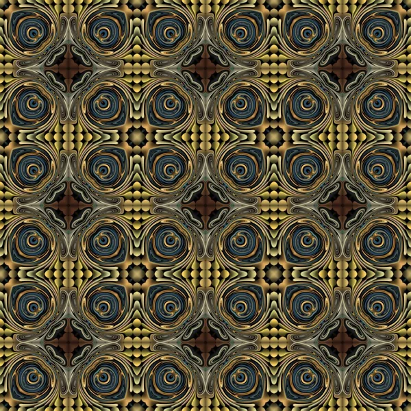 Motif raster sans couture dans un style oriental Fleur mosaïque psychédélique Motif pour papier peint, milieux, décor pour tapisseries, tapis — Photo