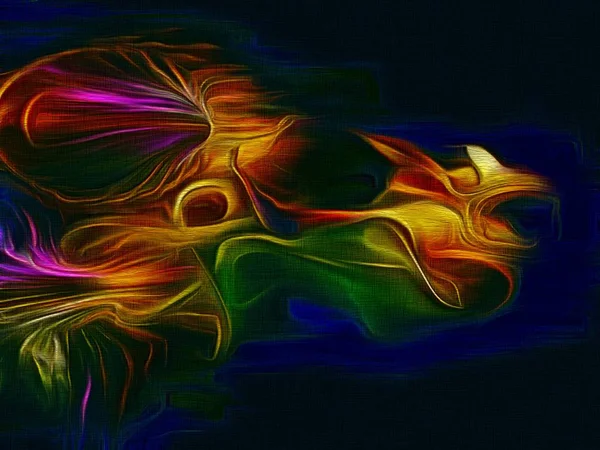 Abstrakte psychedelische Hintergrund, Textur Farbe Bleistift Stilisierung für Design. — Stockfoto