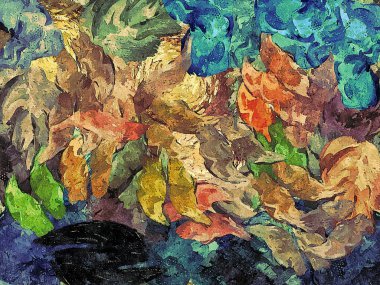 Soyut psychedelic arka plan, suluboya stilizasyon. Tasarım için doku