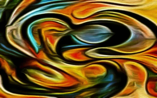 Textura abstractă a formei psihedelice fractale cu stilizare creion color — Fotografie, imagine de stoc