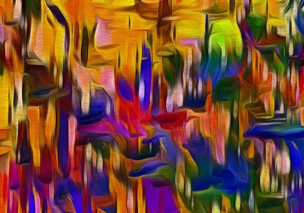 Abstracte Fractal psychedelische vorm textuur met kleur potlood stilisatie — Stockfoto