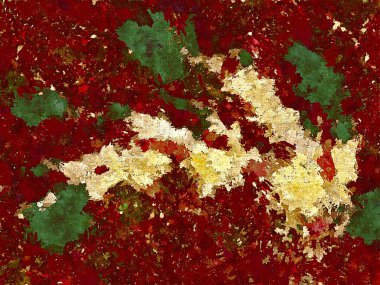 Soyut psychedelic grunge arka plan grafik stilizasyon dokulu tuval üzerine kaotik bulanık konturlar ve boya konturları.