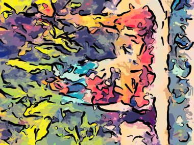 Soyut grunge arka plan rengi kaotik bulanık noktalar fırça darbeleri farklı boyutlarda.