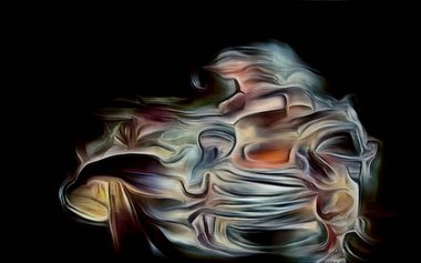 renk kalem stilizasyon ile soyut fraktal psychedelic şekil dokusu