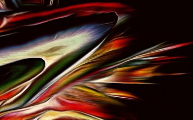 renk kalem stilizasyon ile soyut fraktal psychedelic şekil dokusu