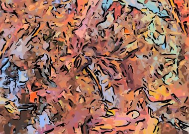 Soyut grunge arka plan rengi kaotik bulanık noktalar fırça darbeleri farklı boyutlarda.