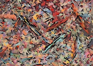 Soyut grunge arka plan rengi kaotik bulanık noktalar fırça darbeleri farklı boyutlarda.