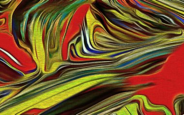 renk kalem stilizasyon ile soyut fraktal psychedelic şekil dokusu