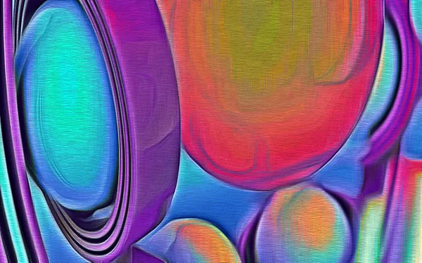 Psychedelic Fraktal kolor kształt ołówek streszczenie stylizacja tekstura — Zdjęcie stockowe