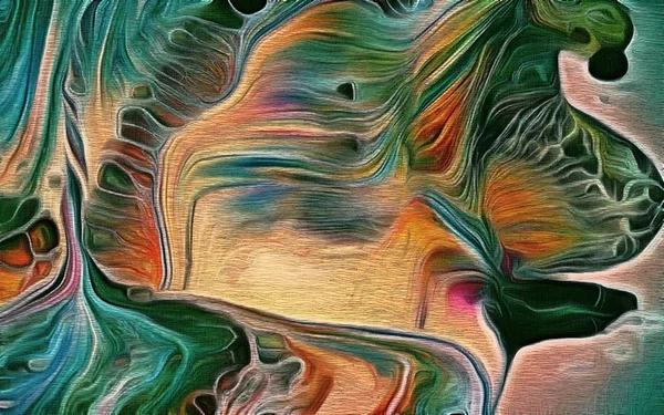 renk kalem stilizasyon ile soyut fraktal psychedelic şekil dokusu
