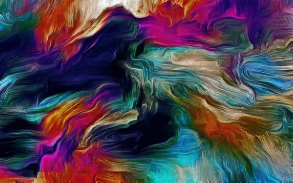 Abstracto fractal forma psicodélica textura con estilización a lápiz de color — Foto de Stock