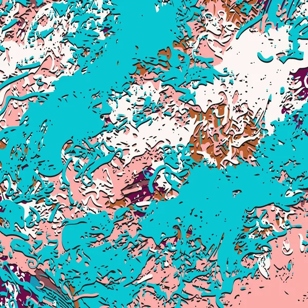 Contexte Abstrait Fracture Psychédélique Texture Des Coups Pinceau Peinture Colorée — Image vectorielle