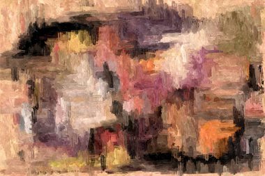 Renkli kaotik fırça darbelerinin farklı boyutlarda ve bulanık boya lekelerinin soyut psikedelik arka plan suluboya stili.