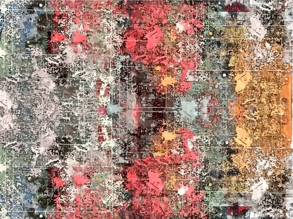 Abstrakcyjne Tło Psychodeliczne Tekstury Pociągnięć Pędzla Farby Kolorowe Rozmyte Linie — Zdjęcie stockowe