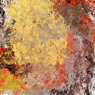 soyut arkaplan renklendirilmiş grunge deseni kaotik fırça darbelerinin suluboya stilize edilmesi.