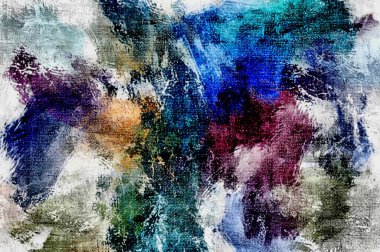 soyut arkaplan renklendirilmiş grunge deseni kaotik fırça darbelerinin suluboya stilize edilmesi.