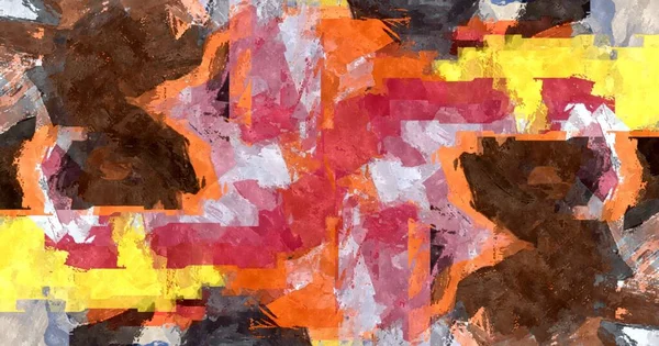 Абстрактная Психоделическая Стилизация Фона Акварелью Цветных Хаотических Мазков Кисти Разных — стоковое фото