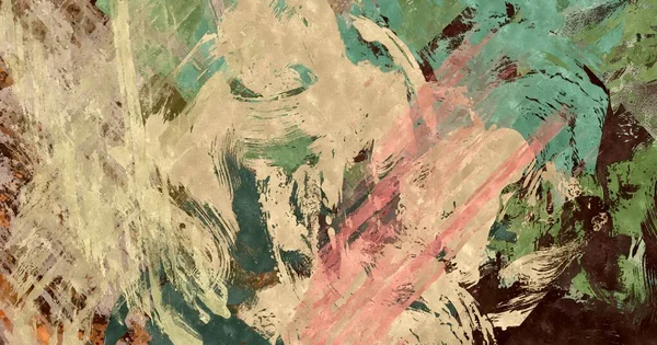 Abstrakt Psykedelisk Bakgrund Akvarell Stilisering Från Färgade Kaotiska Penseldrag Olika — Stockfoto